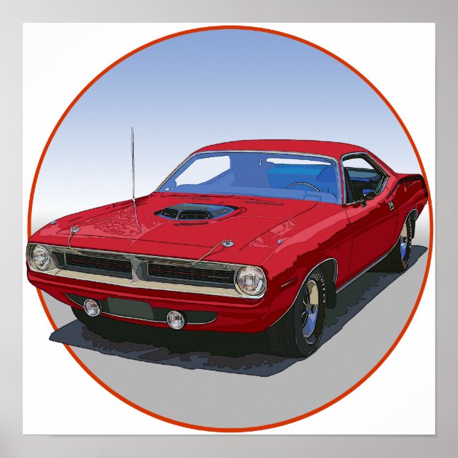 1970 Cuda Coupe Poster (Framsidan)
