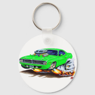 1970 Cuda Grönt-bil Nyckelring