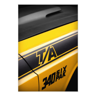 1970 Dodge Challenger T/A 340 Sex Pak Fototryck