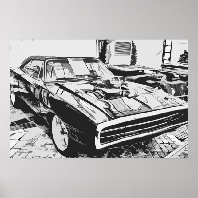 1970 Dodge Charger Poster (Framsidan)