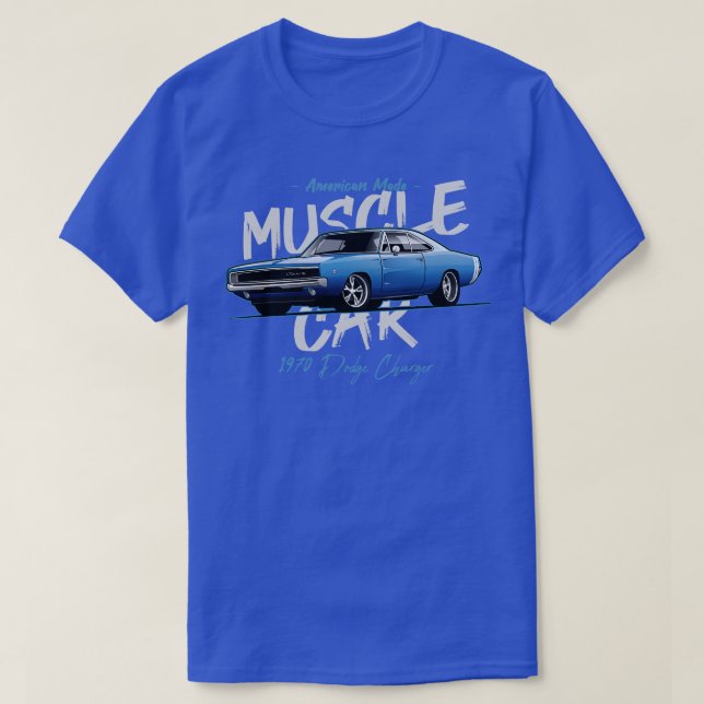 1970 Dodge Charger RT T Shirt (Design framsida)