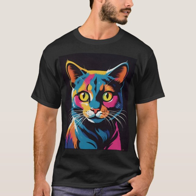 1970:e Abstrakten Stil T Shirt (Framsida)