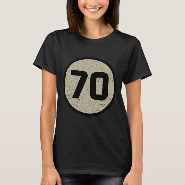1970 Födelseår: Retro Science Nerd Geek Milestone T Shirt (Framsida)