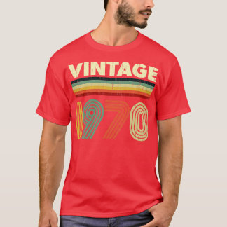1970 Födelsedag Vintage Retro 51 år gammal design T Shirt
