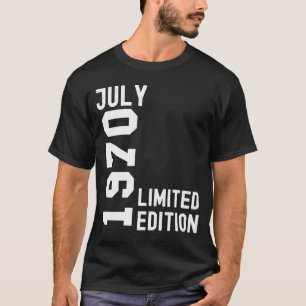 1970 juli Grattis på födelsedagen Party T Shirt