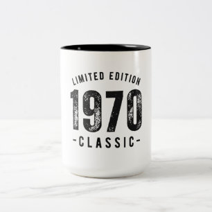 1970 Klassiskt Födelseår Två-Tonad Mugg