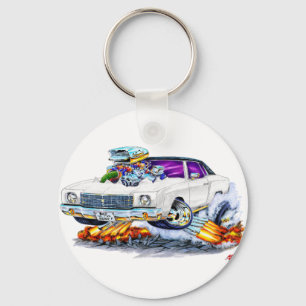 1970 Monte Carlo White Car Nyckelring