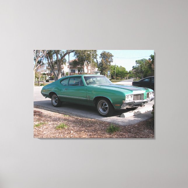 1970 OldsMobile Cutlass Sport Wrapped Canvas (Framsida)