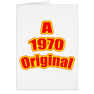1970 original- rött hälsningskort