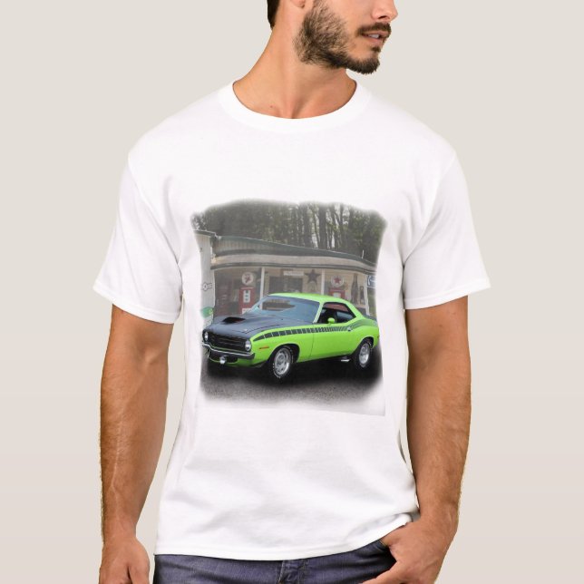 1970 Plymouth AAR Cuda T Shirt (Framsida)