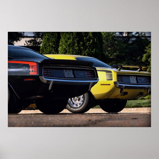 1970 Plymouth 'Cuda 440 & HEMI Poster (Framsidan)