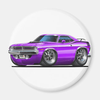 1970 Plymouth Cuda Lila Car Magnet
