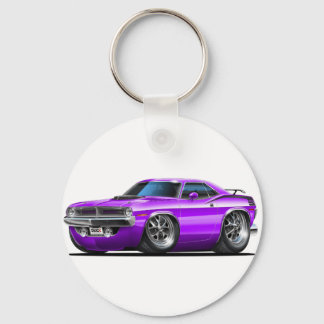 1970 Plymouth Cuda Lila Car Nyckelring