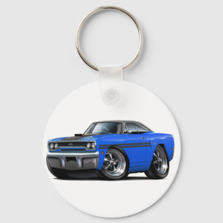 1970 Plymouth GTX Blue-Black Top Car Nyckelring