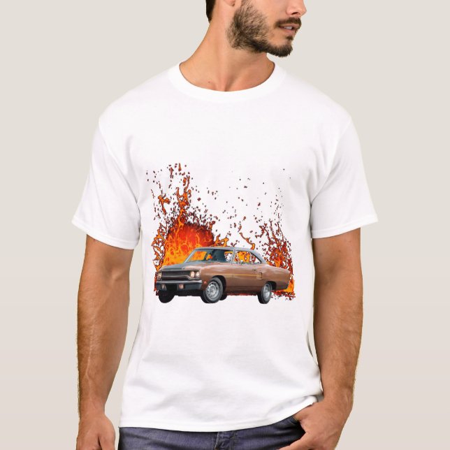 1970 Plymouth Road springer RR T Shirt (Framsida)