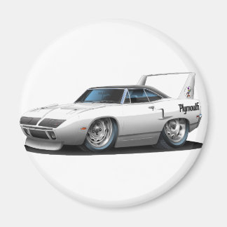 1970 Plymouth Superbird White Car Magnet