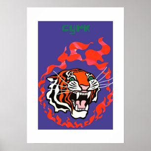 1970 Polsk Circus Cyrk-reklam Poster