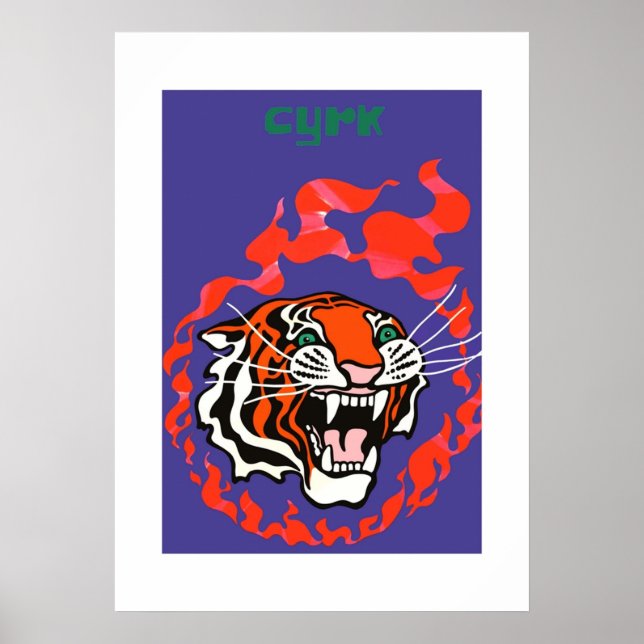 1970 Polsk Circus Cyrk-reklam Poster (Framsidan)