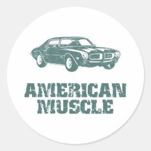 1970 Pontiac Firebird 400 Ram Luft Runt Klistermärke