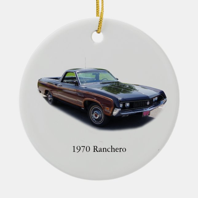 1970 Ranchero-ornament Julgransprydnad Keramik (Framsidan)