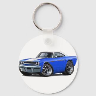 1970 Roadrunner Blue-White Top Nyckelring