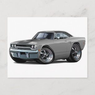 1970 Roadrunner Grått-Black Top Vykort