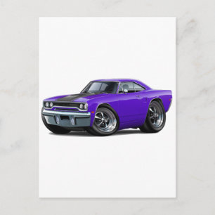 1970 Roadrunner Lila-Black Vykort