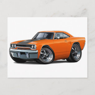 1970 Roadrunner Orange-Black Vykort