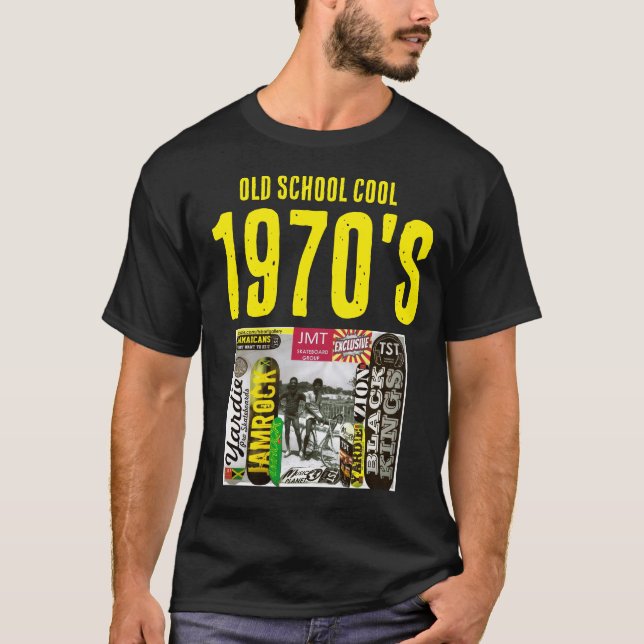 1970 S-COOLANS grundläggande Mörk T-Shirt (Framsida)