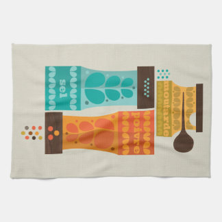 1970:s Fransk Condiments Tea Towel Kökshandduk