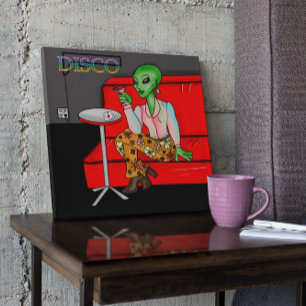 1970:s Retro Extraterrestrial i Disco Lounge Poster