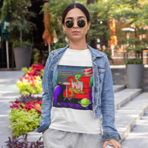 1970:s Retro Extraterrestrial i Disco Lounge T Shirt