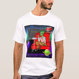 1970:s Retro Extraterrestrial i Disco Lounge T Shirt
