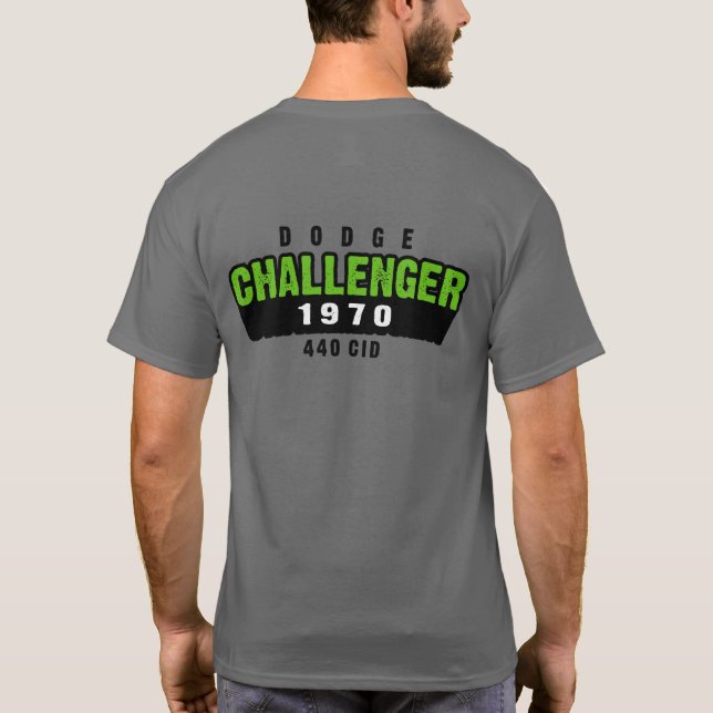 1970 Skugga för Dodge Challenger Grottman Tröja (Baksida)