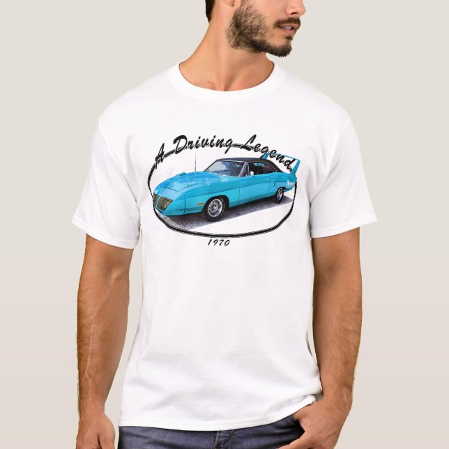 1970_superbird_blue.png t shirt (Framsida)