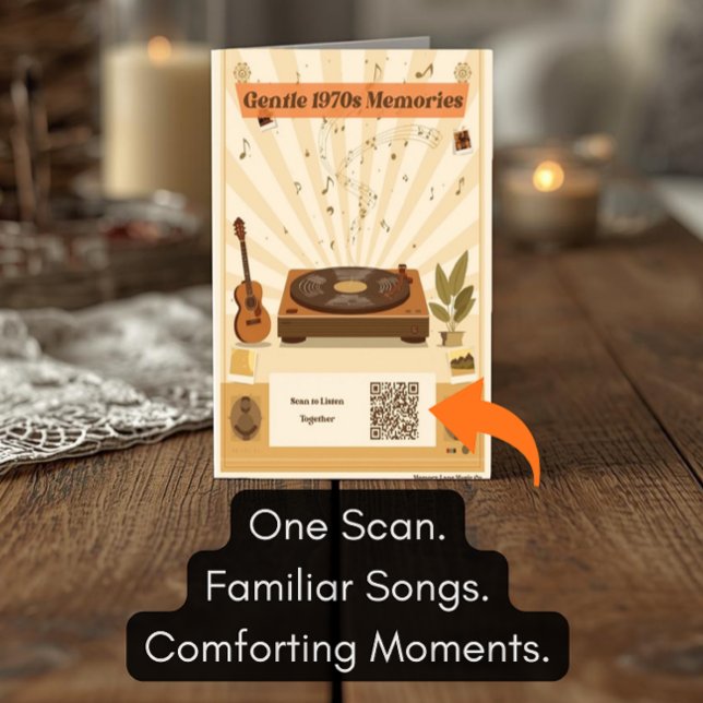 1970-tal Musik Spellingskort Demens Kort (Skapare uppladdad)