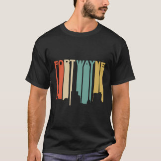 1970-Tal Stil Fort Wayne Indiana Siluett T Shirt