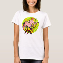 1970-talet stil Sagittarius Archer med symbol T-shirt