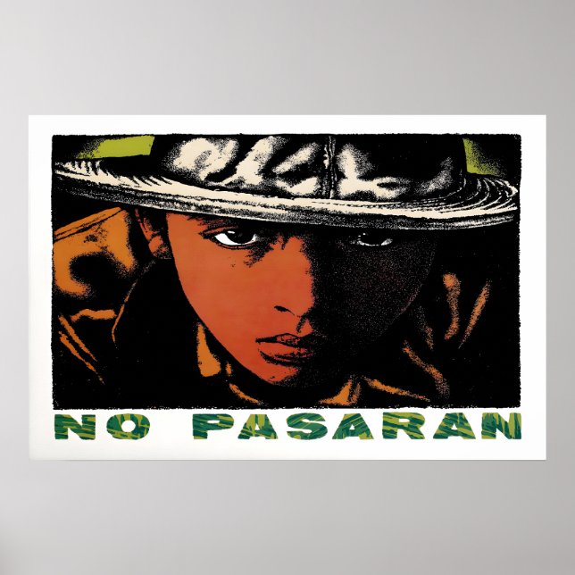 1970-talets Affisch Svarta Pantrar - No Pasaran (Framsidan)