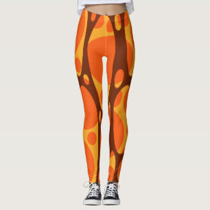 1970-talets Ovaler med lager Leggings