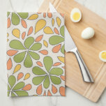 1970-talets Retro Abstrakt Flowers Grönt Gult Rosa Kökshandduk<br><div class="desc">Den här fantastiska funkyn på 1970-talet har blommor i abstrakten av grönt som frigör rosa och gult,  på en grå bakgrund. Lägg till den där krångliga och trevliga korgen genom att hålla handduken från ugndörren!</div>