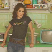 1970-talets Retro-Daisy Multifärgad Rand