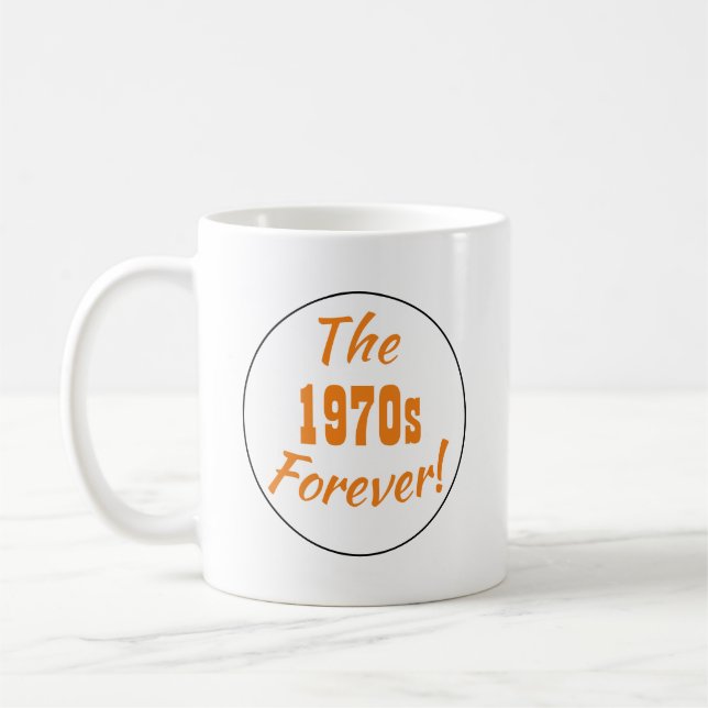 1970-talets Retro Kaffemugg (Vänster)