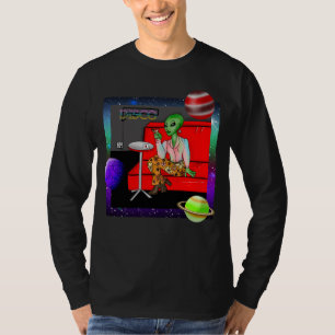 1970-talets Retro Utomjording i Diskotekslounge T Shirt