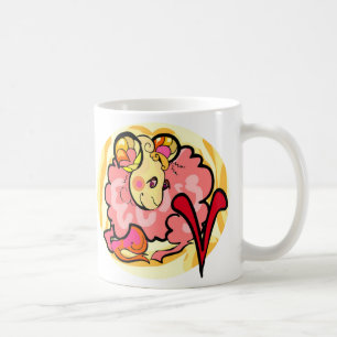 1970-talets stil målar med symbol kaffemugg
