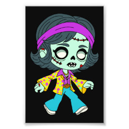1970-talets Zombie Flicka Fototryck