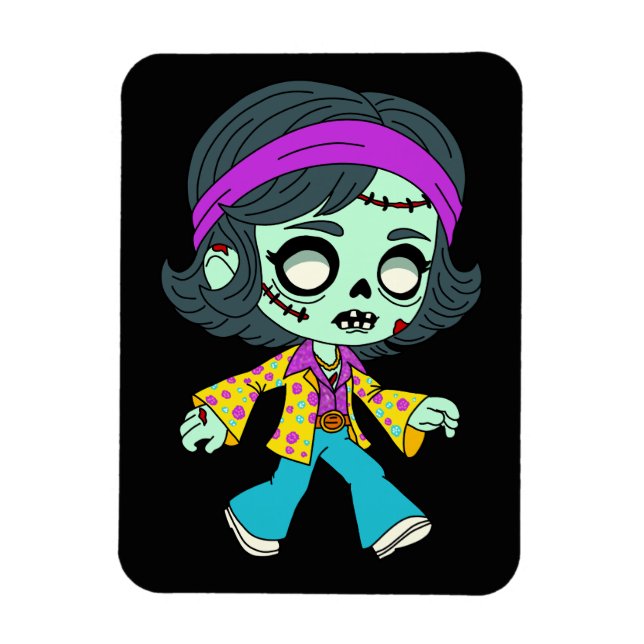1970-talets Zombie Flicka Magnet (Vertikal)