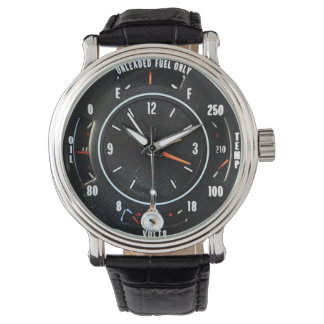 1970-tals Klassisk Bilklocka Med Mätare Armbandsur