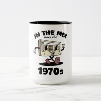 1970-tals Retro Mixband Kassettradio  Kaffe kopp