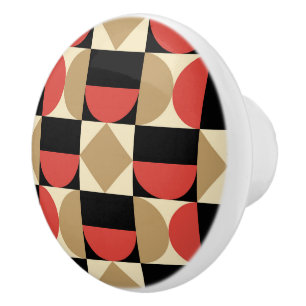 1970-tals Retro Stil Geometrisk Design Knopp